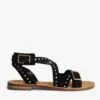 Zadig & Voltaire Cecilia Studs Caprese Sandals Black -Zadig & Voltaire Clothing SWCT00771 NOIR PACKSHOT 1