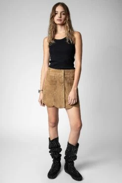 Zadig & Voltaire Santa Dream Studs High Boots Black -Zadig & Voltaire Clothing SWCT00791 NOIR 9