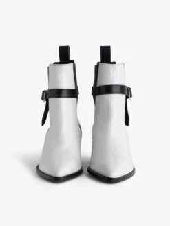 Zadig & Voltaire Tyler Ankle Boots Ice -Zadig & Voltaire Clothing SWCT00835 ICE ADDI 2