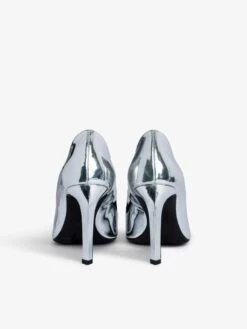 Zadig & Voltaire Perfect Court Shoes Silver -Zadig & Voltaire Clothing SWCT00869 SILVER ADDI 4