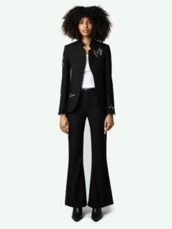 Zadig & Voltaire Cara Ankle Boots Black -Zadig & Voltaire Clothing SWCT00879 NOIR HOVER 6696481827a68