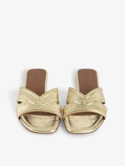 Zadig & Voltaire Azora Mules Gold -Zadig & Voltaire Clothing SWCT01939 GOLD ADDI 3 678a5ae74b08e