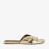 Zadig & Voltaire Azora Mules Gold 2 Zadig & Voltaire Azora Mules Gold -Zadig & Voltaire Clothing SWCT01939 GOLD PACKSHOT 678a5b03a9440