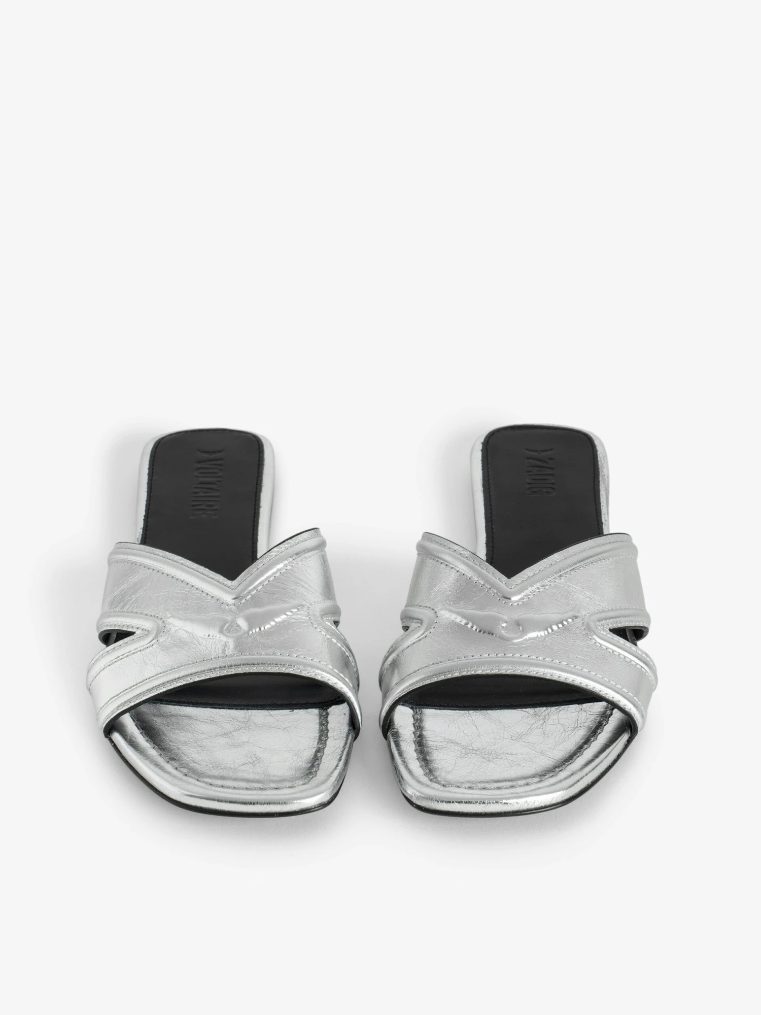 Zadig & Voltaire Azora Mules Silver 6 Zadig & Voltaire Azora Mules Silver - Image 4