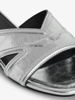 Zadig & Voltaire Azora Mules Silver 12 Zadig & Voltaire Azora Mules Silver -Zadig & Voltaire Clothing SWCT01939 SILVER ADDI 5 678a5b5facf93