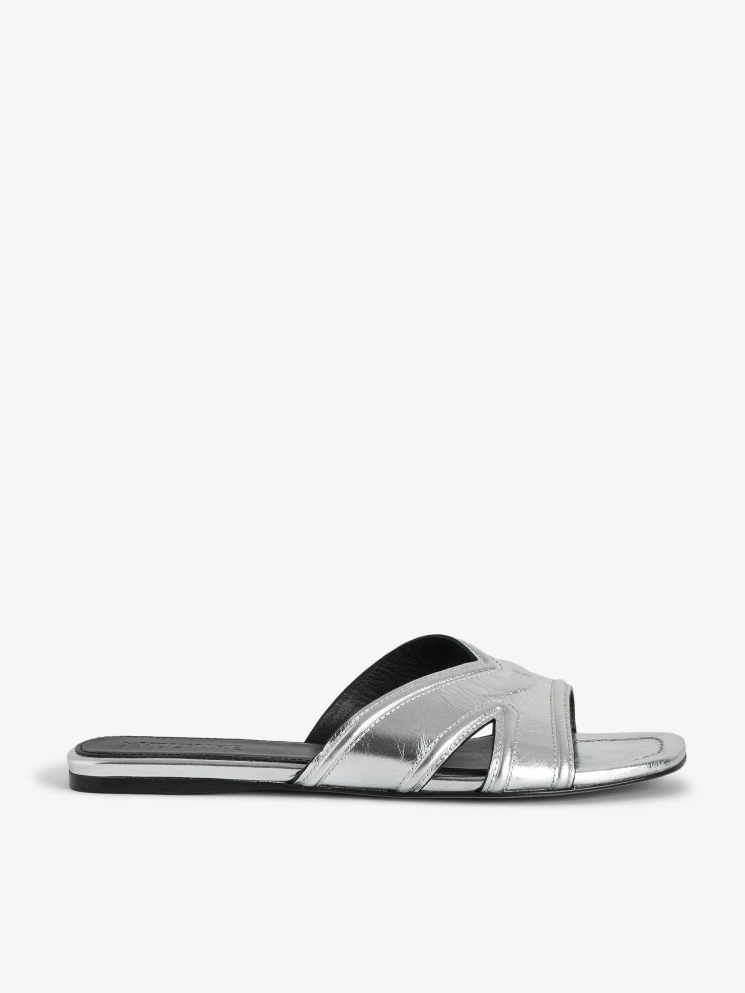 Zadig & Voltaire Azora Mules Silver 3 Zadig & Voltaire Azora Mules Silver