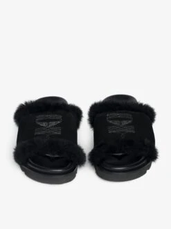 Zadig & Voltaire Teddy Shearling Mules Black -Zadig & Voltaire Clothing SWCT02081 BLACK ADDI 2 6842c60857421