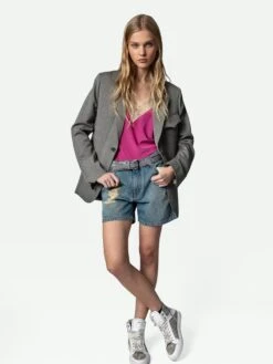 Zadig & Voltaire ZV1747 High Flash Sneakers Silver 9 Zadig & Voltaire ZV1747 High Flash Sneakers Silver -Zadig & Voltaire Clothing SWSN00030 SILVER HOVER