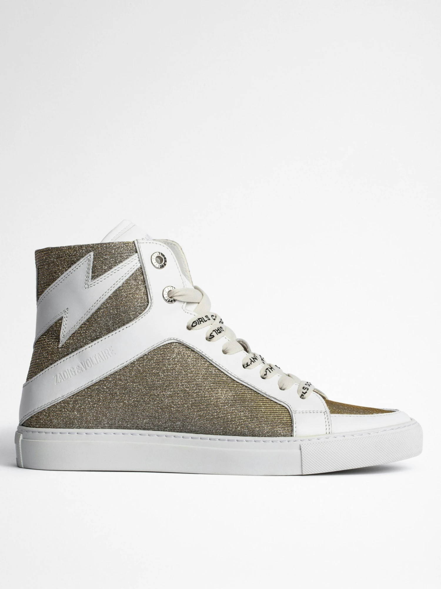 Zadig & Voltaire ZV1747 High Flash Sneakers Silver 3 Zadig & Voltaire ZV1747 High Flash Sneakers Silver