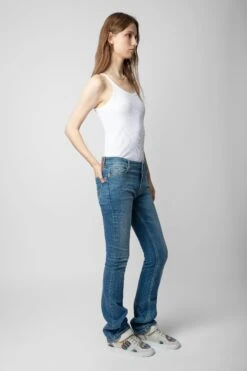 Zadig & Voltaire ZV1747 Mid Flash Trainers White -Zadig & Voltaire Clothing SWSN00421 BLANC 2 2