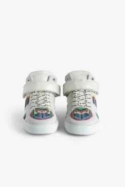 Zadig & Voltaire ZV1747 Mid Flash Trainers White -Zadig & Voltaire Clothing SWSN00421 BLANC 3