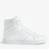 Zadig & Voltaire Zv1747 High Flash Men Sneakers White 1 Zadig & Voltaire Zv1747 High Flash Men Sneakers White -Zadig & Voltaire Clothing WFAB1731H BLANC PACKSHOT