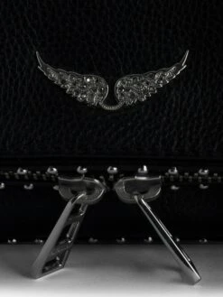 Zadig & Voltaire Rock Nano Studs Clutch Black -Zadig & Voltaire Clothing WHAP2017F NOIR ADDI 2 68482e925df5f