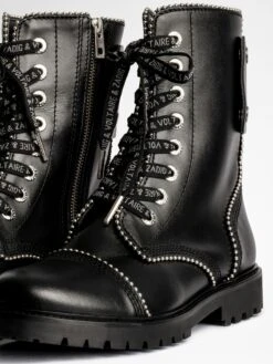 Zadig & Voltaire Joe Ankle Boots Leather Black -Zadig & Voltaire Clothing WKAA1730F NOIR ADDI 2 66262708511bd