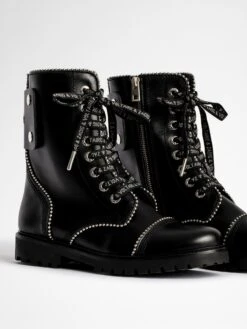 Zadig & Voltaire Joe Ankle Boots Leather Black -Zadig & Voltaire Clothing WKAA1730F NOIR ADDI 3 6626271e4f7e9