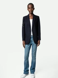 Zadig & Voltaire Viva Arrow Strass Blazer Ink