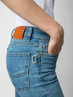 Zadig & Voltaire Eclipse Jeans Blue -Zadig & Voltaire Clothing WKCD3007F BLEU ADDI 2 1