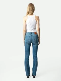 Zadig & Voltaire Eclipse Jeans Blue -Zadig & Voltaire Clothing WKCD3007F BLEU HOVER 1