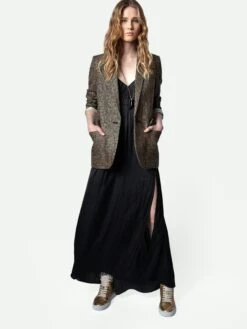 Zadig & Voltaire Rayonne Satin Dress Black