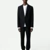 Zadig & Voltaire Viks Blazer Black -Zadig & Voltaire Clothing WMBL00158 NOIR SHOOTING 1