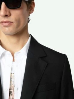 Zadig & Voltaire Blazer Vanilleh Black -Zadig & Voltaire Clothing WMBL00165 NOIR ADDI 3 6705491196a20