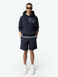 Zadig & Voltaire Pixie Linen Shorts Encre