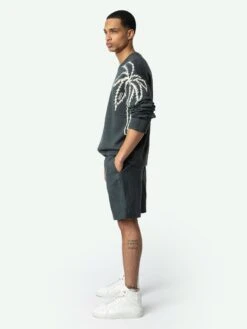 Zadig & Voltaire Pixie Linen Shorts Vert De Gris -Zadig & Voltaire Clothing WMBS01061 VERT DE GRIS ADDI 1 67d2ed8281fd6