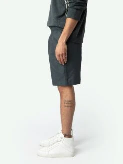 Zadig & Voltaire Pixie Linen Shorts Vert De Gris -Zadig & Voltaire Clothing WMBS01061 VERT DE GRIS HOVER 67d2ed694125f