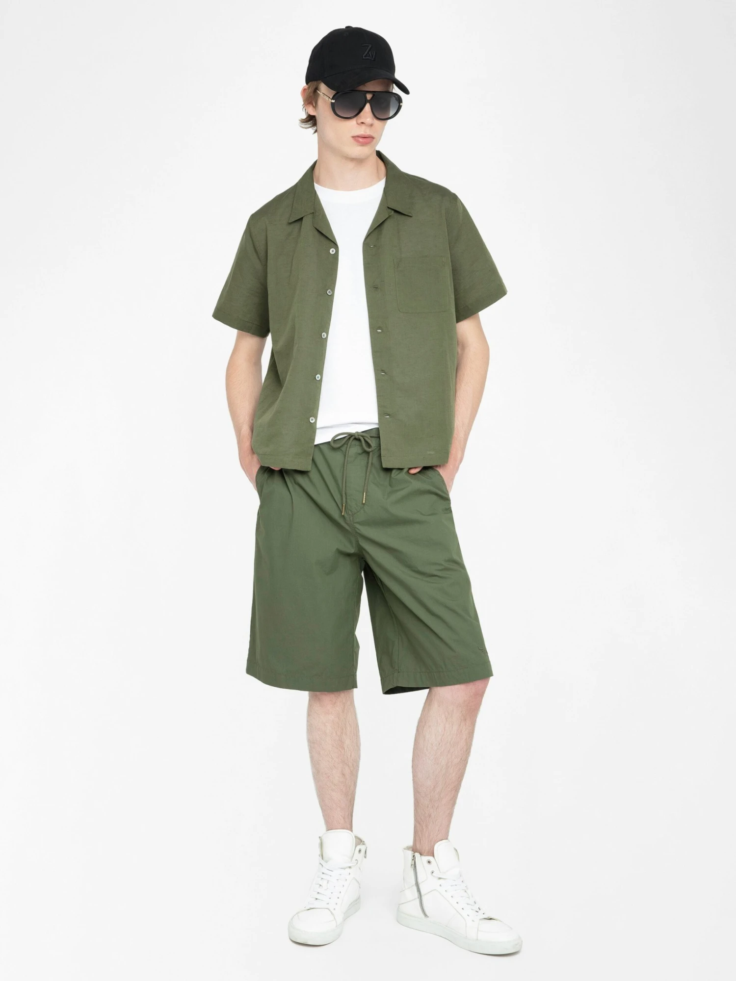 Zadig & Voltaire Pally Bermuda Shorts Used Kaki 5 Zadig & Voltaire Pally Bermuda Shorts Used Kaki - Image 3