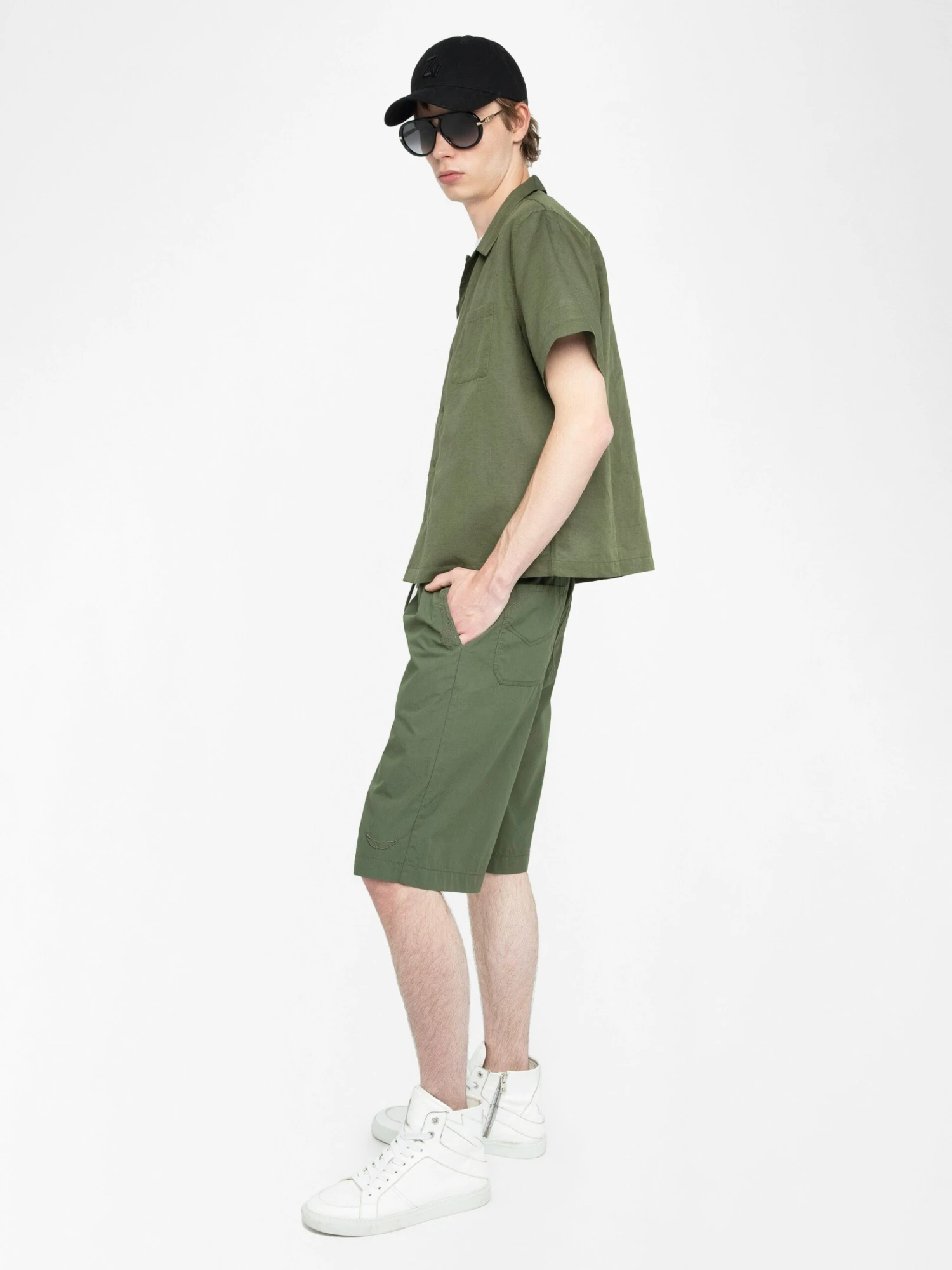 Zadig & Voltaire Pally Bermuda Shorts Used Kaki 6 Zadig & Voltaire Pally Bermuda Shorts Used Kaki - Image 4