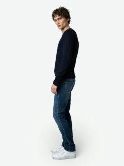 Zadig & Voltaire Steeve Jeans Medium Blue -Zadig & Voltaire Clothing WMJE00003 MEDIUM BLUE ADDI 4 66e3068e66b15