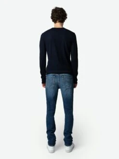 Zadig & Voltaire Steeve Jeans Medium Blue -Zadig & Voltaire Clothing WMJE00003 MEDIUM BLUE ADDI 5 66e306333a1cd