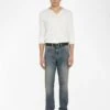 Zadig & Voltaire John Jeans Light Blue -Zadig & Voltaire Clothing WMJE01196 LIGHT BLUE SHOOTING 683dca3895b11