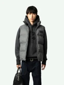 Zadig & Voltaire Bob Gilet Grey -Zadig & Voltaire Clothing WMOW00382 GRIS ADDI 1 668ba47c7157c