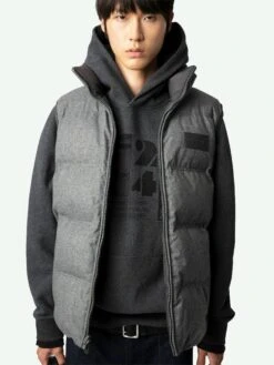 Zadig & Voltaire Bob Gilet Grey -Zadig & Voltaire Clothing WMOW00382 GRIS ADDI 2 668ba4acb7e91