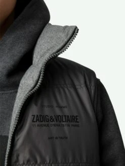 Zadig & Voltaire Bob Gilet Grey -Zadig & Voltaire Clothing WMOW00382 GRIS ADDI 4 668ba34cb1236