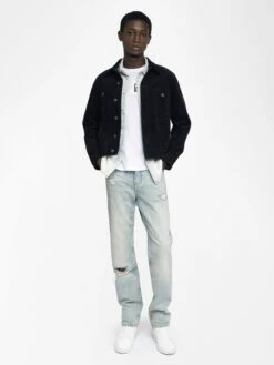 Zadig & Voltaire Bases Velvet Jacket Black -Zadig & Voltaire Clothing WMOW01414 BLACK ADDI 1 684851ddd63ce