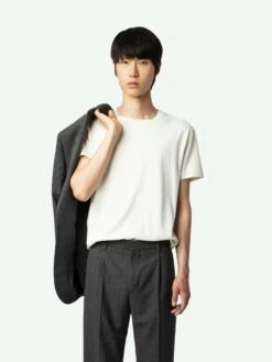 Zadig & Voltaire Pawl Pants Gris Chine -Zadig & Voltaire Clothing WMPA00197 GRIS CHINE ADDI 2 668ba4e86c07e