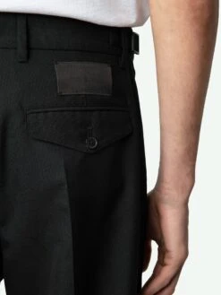 Zadig & Voltaire Pawl Pants Black -Zadig & Voltaire Clothing WMPA00198 NOIR ADDI 4 67054aa8aac8e