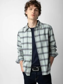 Zadig & Voltaire Stan Shirt Oyster -Zadig & Voltaire Clothing WMSH00284 OYSTER ADDI 2 2