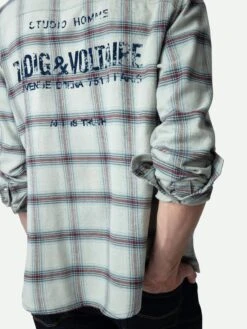 Zadig & Voltaire Stan Shirt Oyster -Zadig & Voltaire Clothing WMSH00284 OYSTER HOVER 2