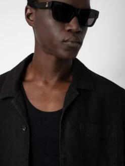 Zadig & Voltaire Sloan Linen Shirt Black -Zadig & Voltaire Clothing WMSH00288 NOIR ADDI 2 2