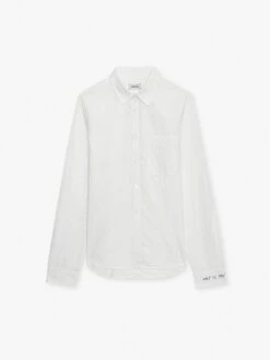 Zadig & Voltaire Stan Shirt White 13 Zadig & Voltaire Stan Shirt White -Zadig & Voltaire Clothing WMSH00291 BLANC PACKSHOT 6630a2451f222