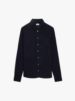 Zadig & Voltaire Tyrona Shirt Encre -Zadig & Voltaire Clothing WMSH00292 ENCRE PACKSHOT 6630a195394de