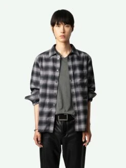 Zadig & Voltaire Stan Shirt Grey -Zadig & Voltaire Clothing WMSH00298 GRIS ADDI 1 668550c212e39