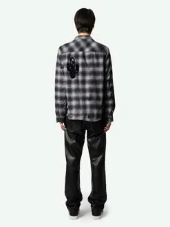 Zadig & Voltaire Stan Shirt Grey -Zadig & Voltaire Clothing WMSH00298 GRIS BACK 668550093631e