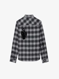 Zadig & Voltaire Stan Shirt Grey -Zadig & Voltaire Clothing WMSH00298 GRIS PACKSHOT 2 6694ee4bcbd56