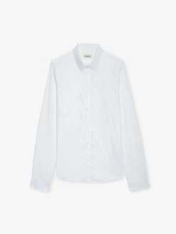 Zadig & Voltaire Sydney Shirt White -Zadig & Voltaire Clothing WMSH00301 BLANC PACKSHOT 6706858d83187