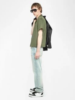 Zadig & Voltaire Slony Shirt Used Kaki 11 Zadig & Voltaire Slony Shirt Used Kaki -Zadig & Voltaire Clothing WMSH01328 USED KAKI ADDI 2 680120c89bff3