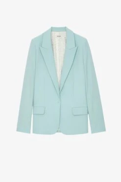 Zadig & Voltaire Voyage Blazer Celadon 11 Zadig & Voltaire Voyage Blazer Celadon -Zadig & Voltaire Clothing WWBL00005 CELADON